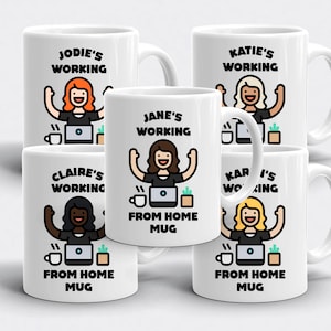 Working From Home Personalized Mug - Custom Home Office Quarantine Lock Down Mugs
