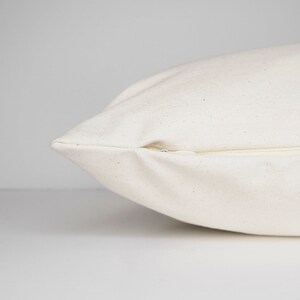 May include: Close-up of a white pillow cover with a zipper closure. The fabric has a subtle texture.