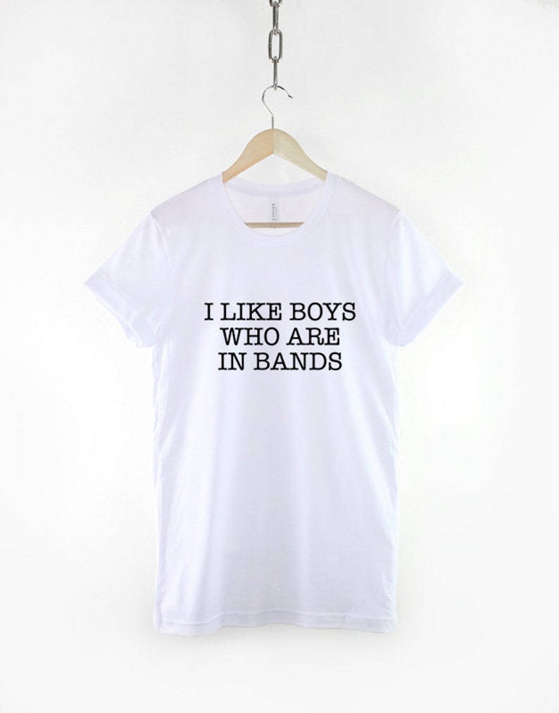 Fangirl T-Shirt Boy Band T-Shirt I Like Boys Who Are In Bands Shirt image 2