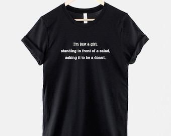 Wo das Essen Shirt: Humorvoller Donut Spruch - Freizeitkleidung, Food Lover Tee, leichte Baumwolle