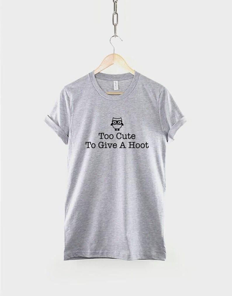 Camiseta de búho caprichosa, linda camiseta con gráfico de búho, camiseta hipster de calle, regalo para amantes de los búhos imagen 2