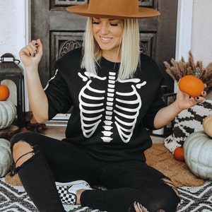 Skeleton Baby Grow Halloween Baby Grow Skeleton Romper Halloween Baby One Piece Baby Halloween Costume Toddler Halloween Costume image 9