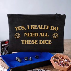 Dungeons & Dragons Dice Bag - Waterproof with Joke Print