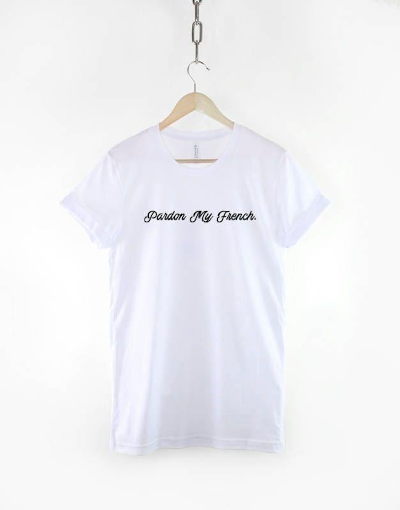 Pardon My French Bulldog Shirt: Humorous Frenchie Graphic Tee, Cotton image 3