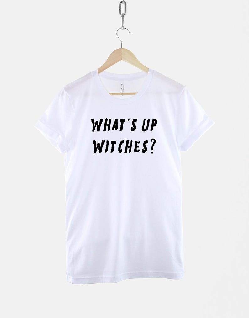 Whats Up Witches Shirt, Pastel Goth Halloween T Shirt, Funny Spooky Graphic Tee, Cute Witchy Gift image 3