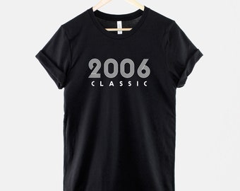 2006 Classic Retro 18th Birthday Shirt - Mens Birth Year Numbers T-Shirt