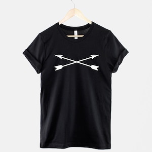 Archery Crossed Arrows Graphic Tee, Bow Sport Archer Shirt
