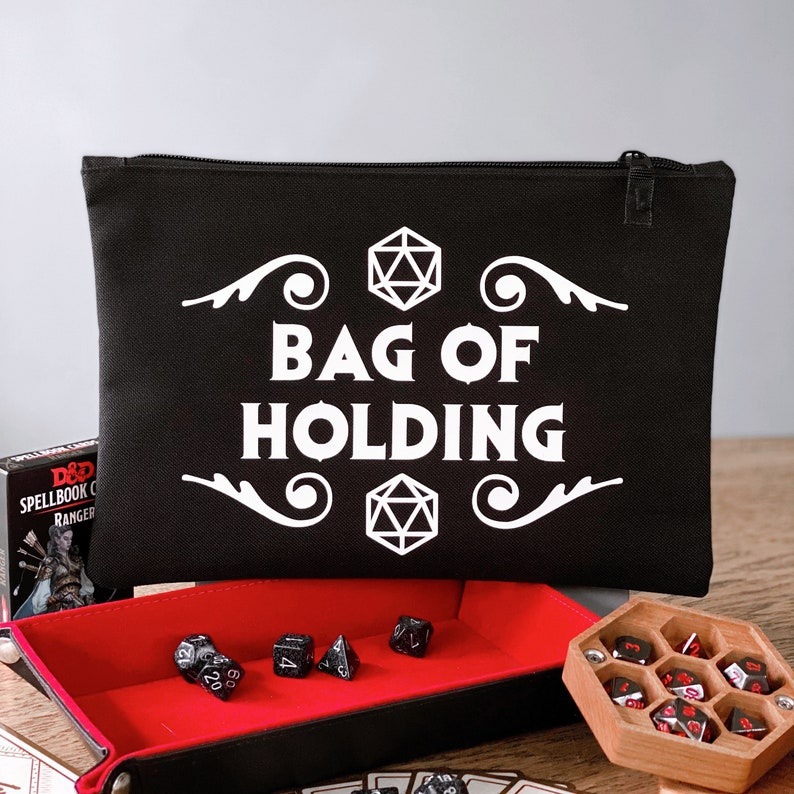 Dungeons And Dragons Dice Bag Bag Of Holding Dungeons And Dragons Gifts D and D Dice Pouch image 1