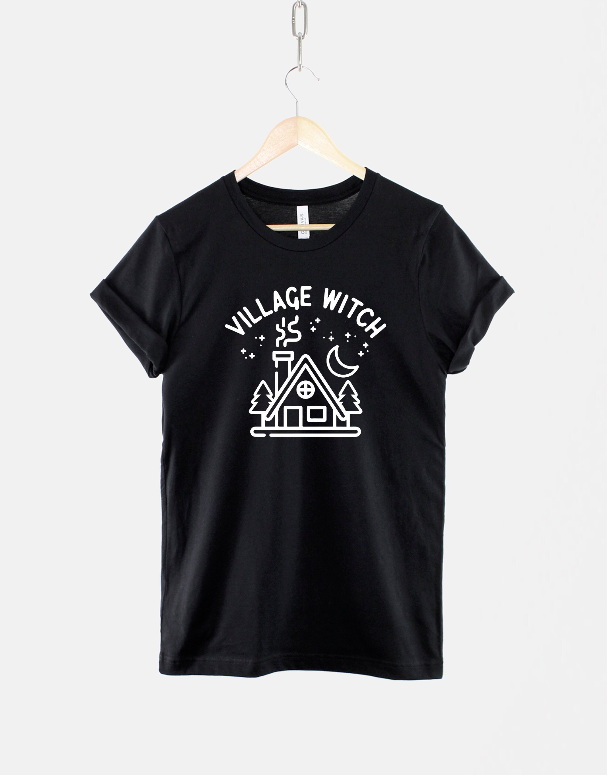Image of Village Witch T-Shirt/Black Gothic Halloween Goth T Shirt