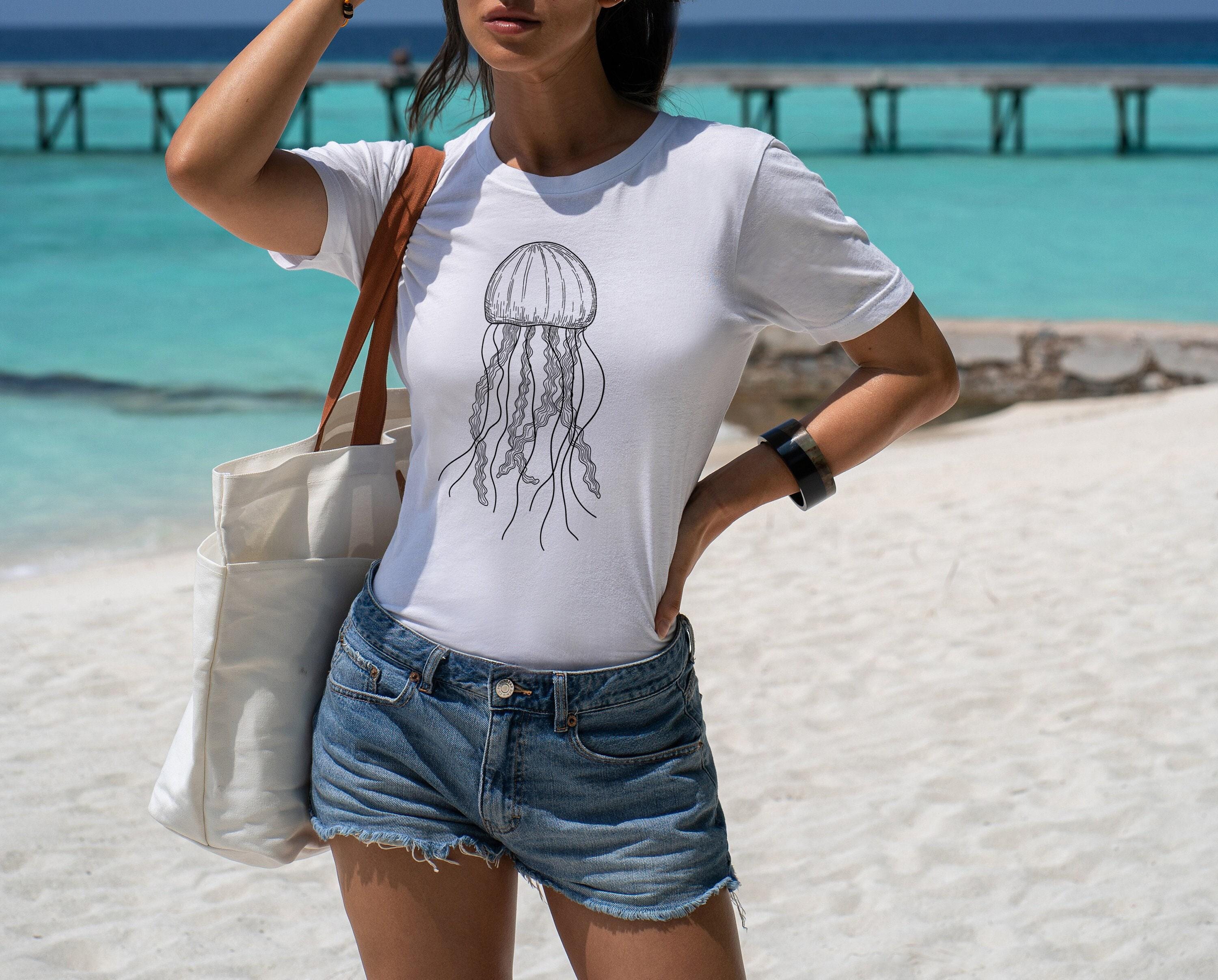 T-shirt Donna Crazy Dog - Cuore Conchiglia Simpatica, Amante Della Spiaggia, Vacanza Tropicale - Foto 3