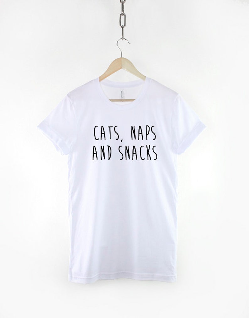 Cats Naps and Snacks Cat Shirt / Cat Lover Tshirt Etsy