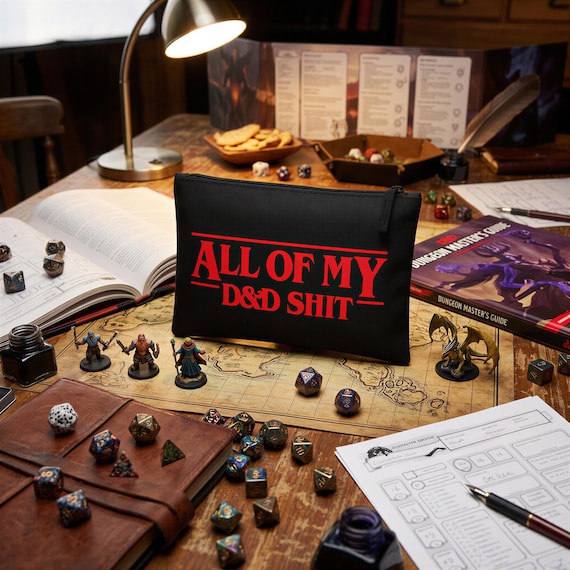 Dungeons & Dragons Dice Bag, D and D Dice Pouch, RPG Dice Bag, Tabletop Gaming Accessory, Dungeon Master Gift, Dice Holder