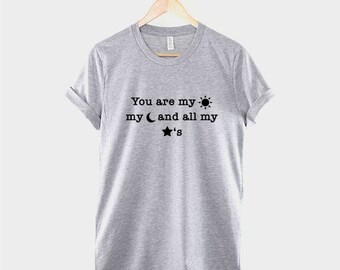 Cute Sun Moon Stars T-Shirt Je bent 