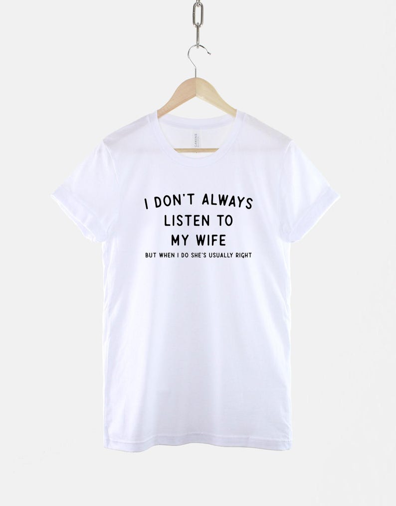 Camiseta informal con frase "No siempre escucho" (unisex, tallas XS-6XL, mezcla de algodón suave) imagen 3
