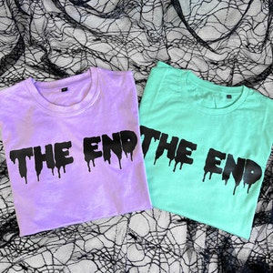 Pastel Goth T-Shirt - Soft Cotton, The End Graphic Design image 3