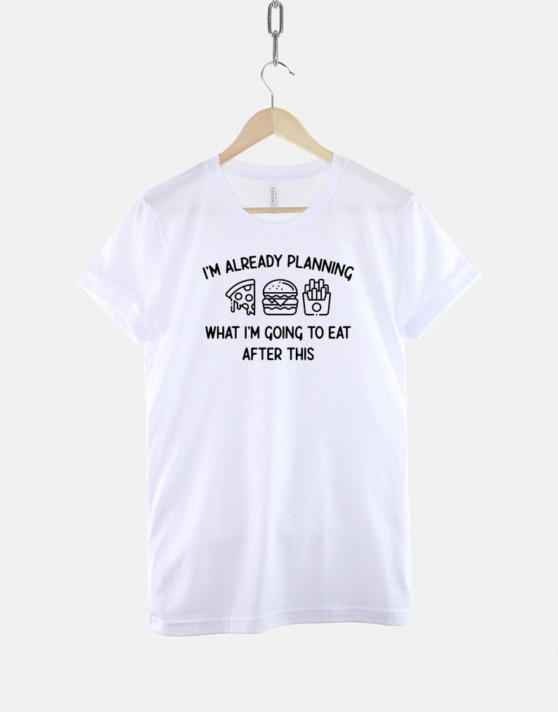 Camiseta divertida para amantes de la comida, con frase ingeniosa, estampado textil suave (unisex S-2XL) imagen 3