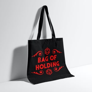 Bag Of Holding Tote Bag Dungeons And Dragons Bag Dungeons And Dragons Binder Bag Dungeons And Dragons Book Bag image 2