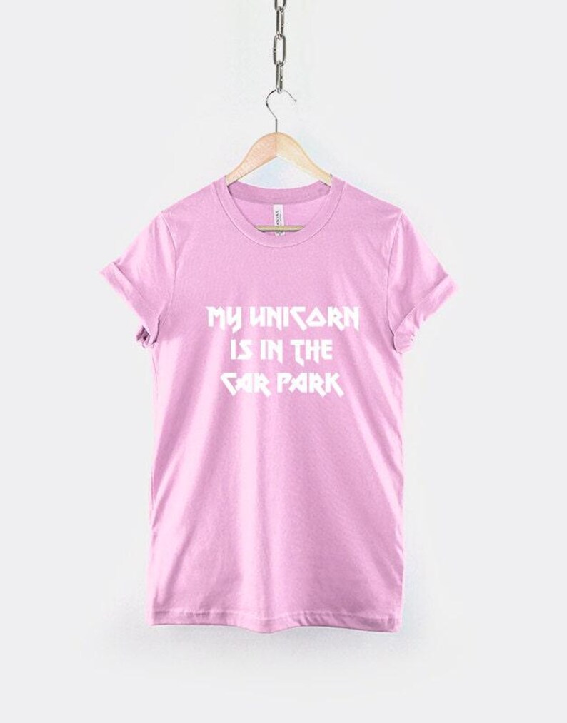 Unicorn Heavy Metal T-Shirt: Fantasy Rock Graphic Tee, Cotton Blend, Soft Fit image 2