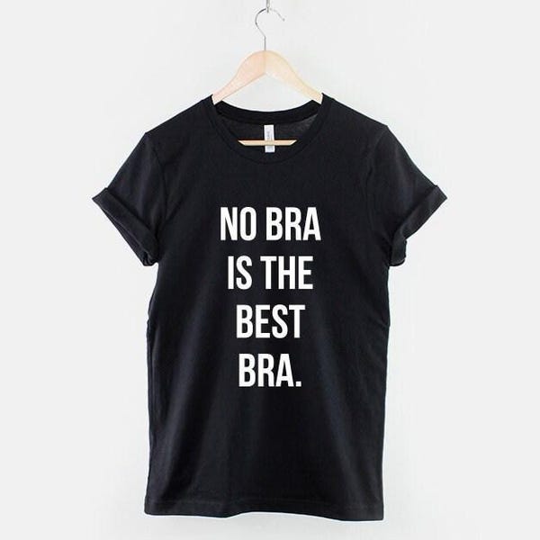 No Bra Club T-Shirt, Funny No Bra Shirt, Cozy Lounge Graphic Tee, Comfy Home Top