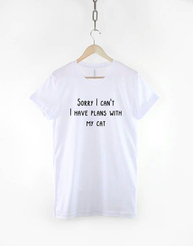 Camiseta para amantes de los gatos: Diseño divertido: Humor gatuno antisocial, algodón suave (unisex, tallas XS-2XL, ligera) imagen 3