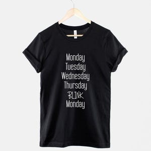 I Hate Mondays Tee: Funny College Humor Shirt, Weekend Blues Design | Soft Ring Spun Cotton, Breathable Comfort | Unisex XS-6XL image 1