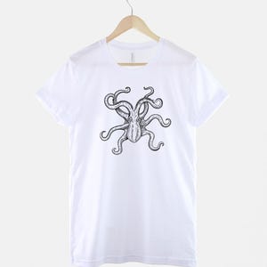Oktopus Shirt, Nautical Ocean T Shirt, Meeresschutz Grafik T-Shirt, Geschenk für Sea Life Liebhaber Bild 3