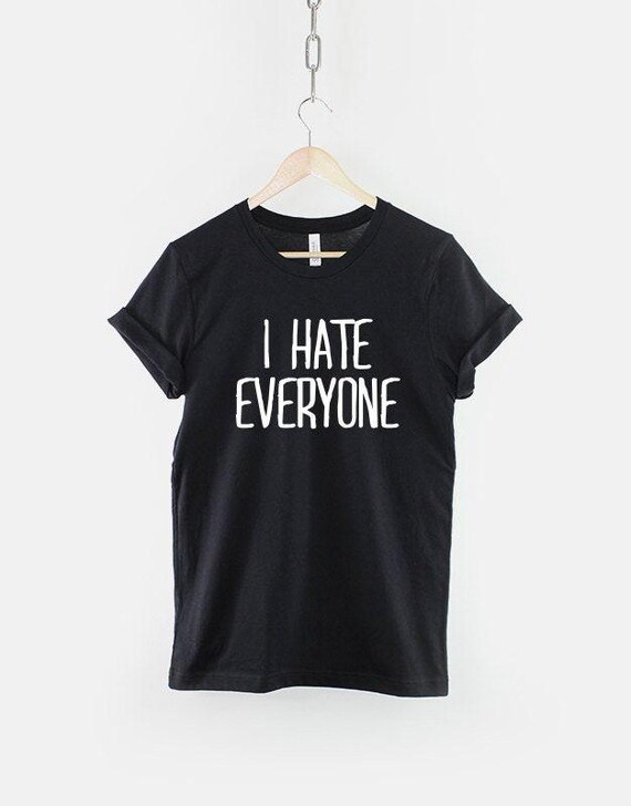 T-shirt ODIO TUTTI donna bianca o nera 100% cotone femminile
