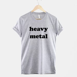 Heavy Metal T-Shirt – Soft Cotton Rock Band Tee, Vintage Style Unisex Fit image 2
