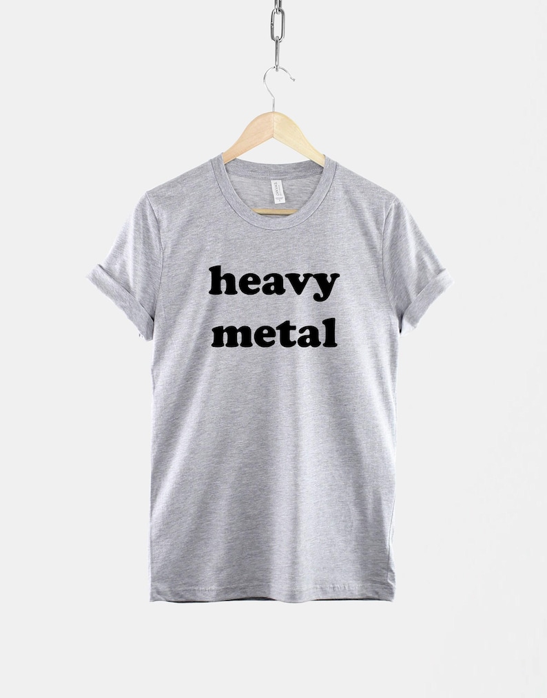 Heavy Metal T-Shirt – Soft Cotton Rock Band Tee, Vintage Style Unisex Fit image 2
