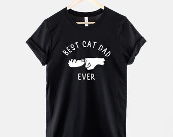 Camiseta "Papá Gato Chocando el Puño", Camiseta para Papá Gato, Camiseta Divertida para Amantes de los Gatos, Regalo para Papá Gato