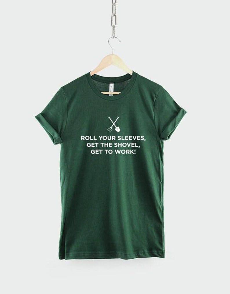Green Fingers T-Shirt, Gardener Shirt, Gardening Graphic Tee, Plant Lover Top, Gift for Gardener image 2