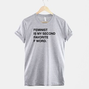 Feminist Slogan Tee, Ring Spun Cotton, Inclusive Fit (XS-6XL) image 2