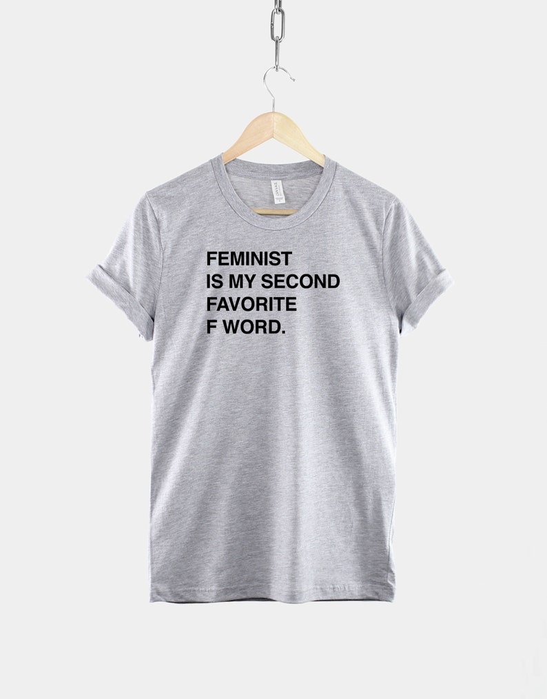 Feminist Slogan Tee, Ring Spun Cotton, Inclusive Fit (XS-6XL) image 2
