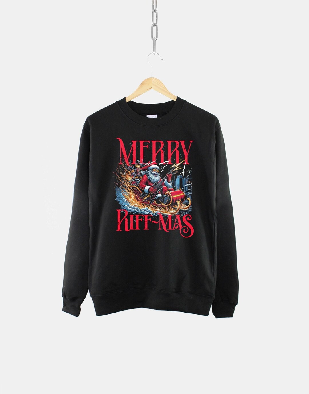 Sweat-shirt Père Noël « Rebel Without a Clause