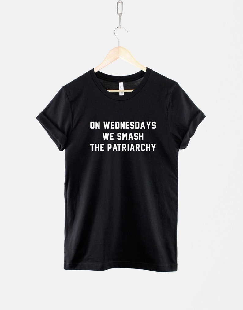Feministisch shirt - Girl Power Tee Smash The Patriarchy-slogan, empowermentbericht, pasvorm uniseks, zacht katoen afbeelding 1