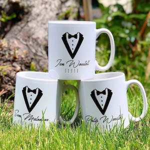 Personalized Groomsmen Gift - Best Man Mug - Wedding Favours Best Men Gifts Usher Gift Father Of The Bride Groomsman Gift