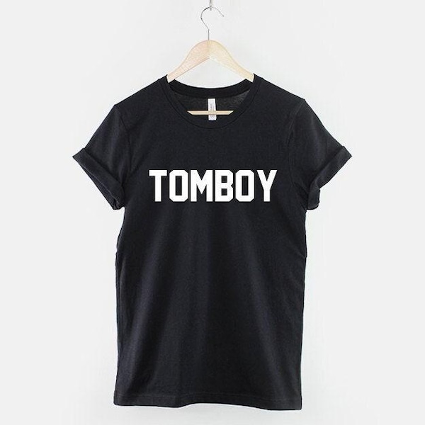 Tomboy T Shirt, Lesbian Pride, Queer Slogan, Ring Spun Cotton, Unisex Apparel