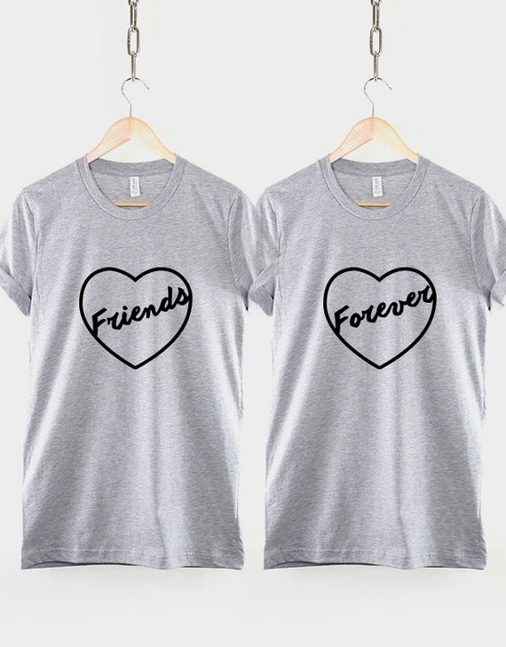 de 2 camisetas Friends Camiseta Friends Forever - Etsy México