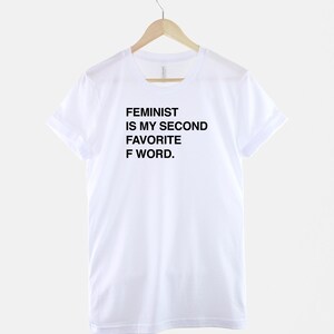 Feminist Slogan Tee, Ring Spun Cotton, Inclusive Fit (XS-6XL) image 3