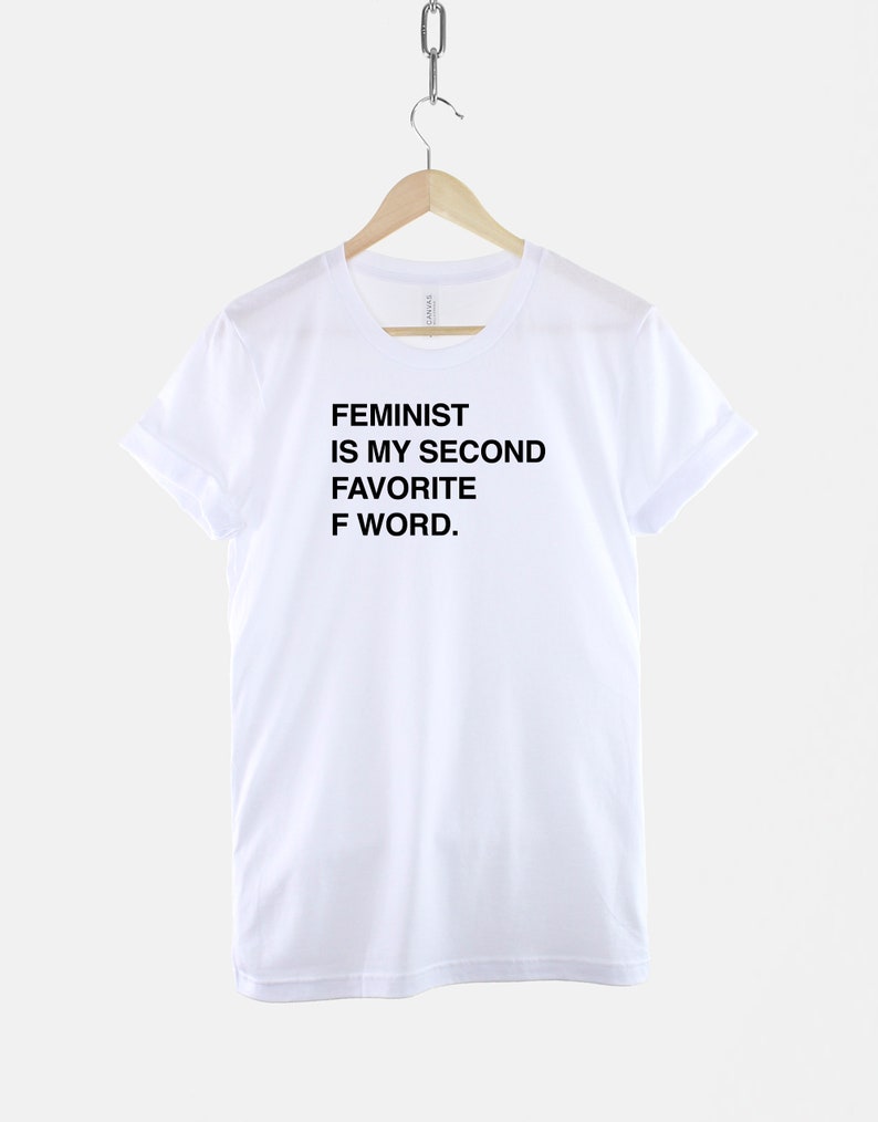Feminist Slogan Tee, Ring Spun Cotton, Inclusive Fit (XS-6XL) image 3