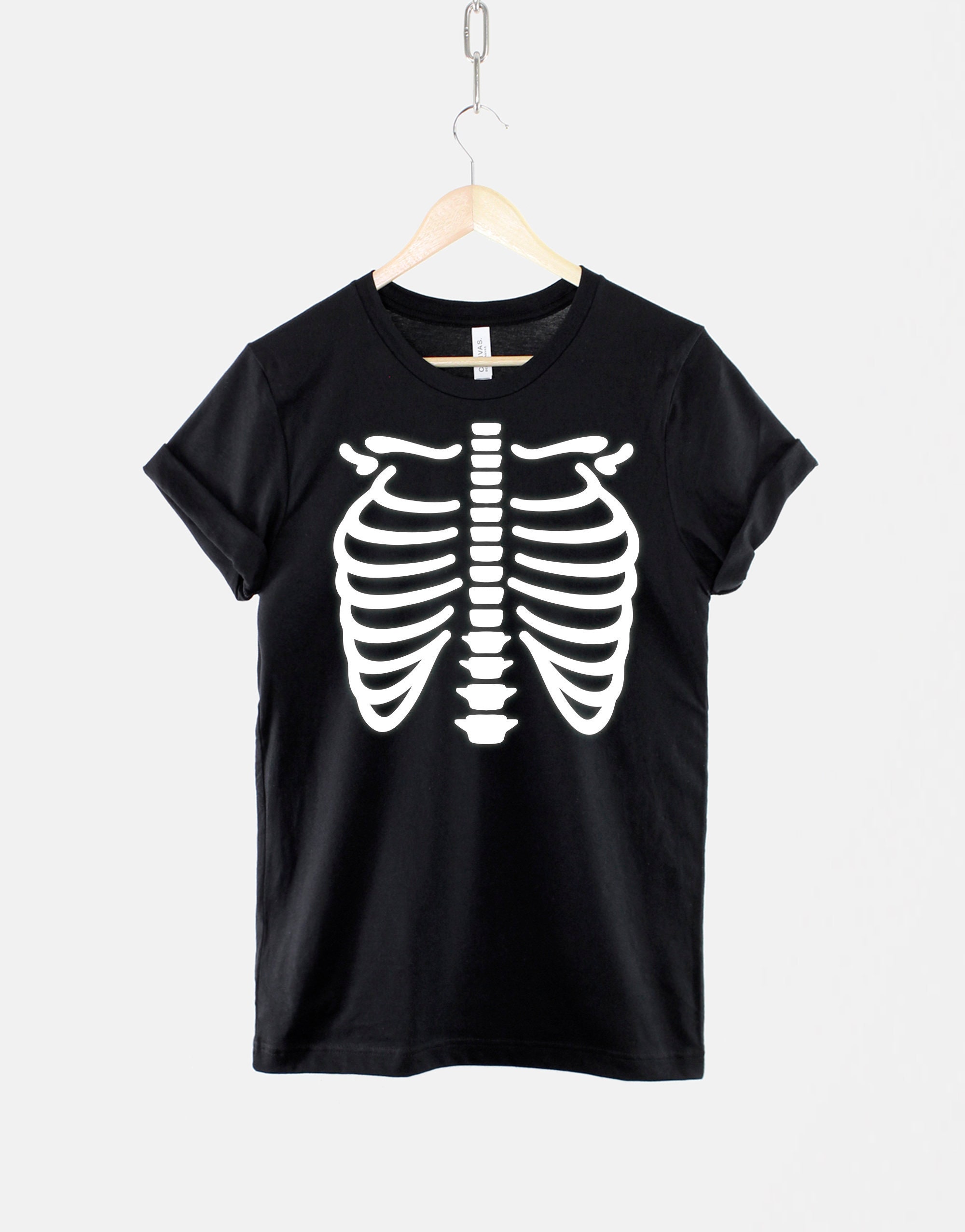 Kids Glow in the Dark Skeleton T-shirt - Childrens Halloween Shirt Costume  - Etsy