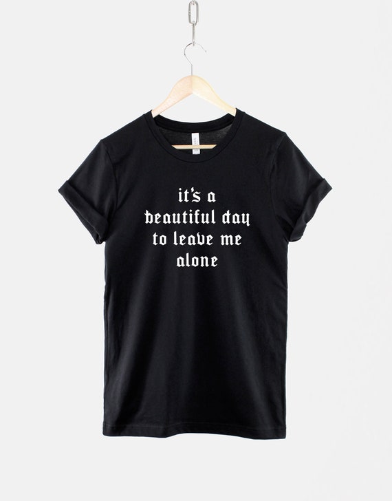 Gothic Slogan T-shirt, Edgy Graphic Tee, Black Cotton (unisex XS