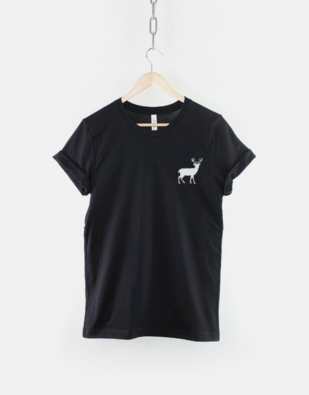 men's shirt with stag head logo