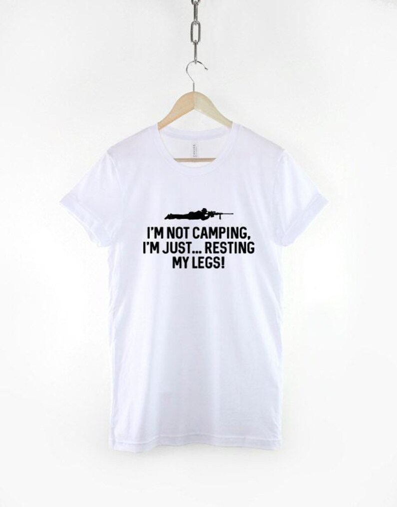 Gamer T-Shirt, Funny Quote Tee, Resting My Legs (100% Cotton) image 2