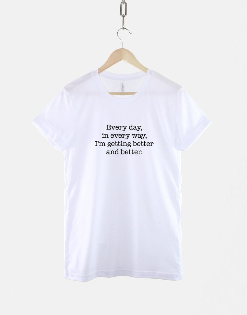 Personalised Affirmation Shirt, Positive Mantra Graphic Tee, Mental Health Motivation Gift image 3