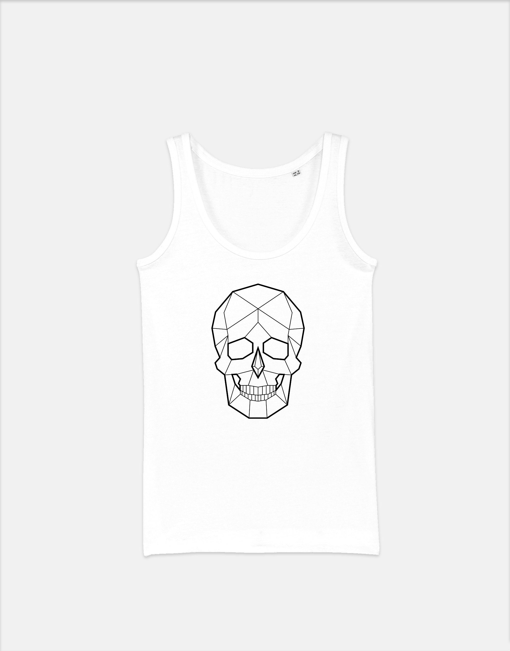 Geometric Skull Vest - Grunge Rock Goth Emo Tank Top