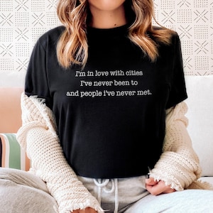 Inspirational Poetic Slogan Shirt: Trendy Womens Black Tee, Blogger Style (Ring Spun Cotton, XS-6XL) image 1
