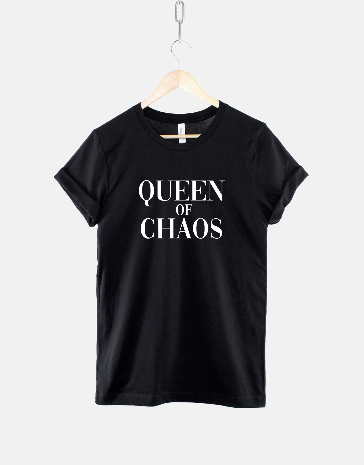 Image of Queen Of Chaos T-Shirt/Feminist T Shirt Feminism