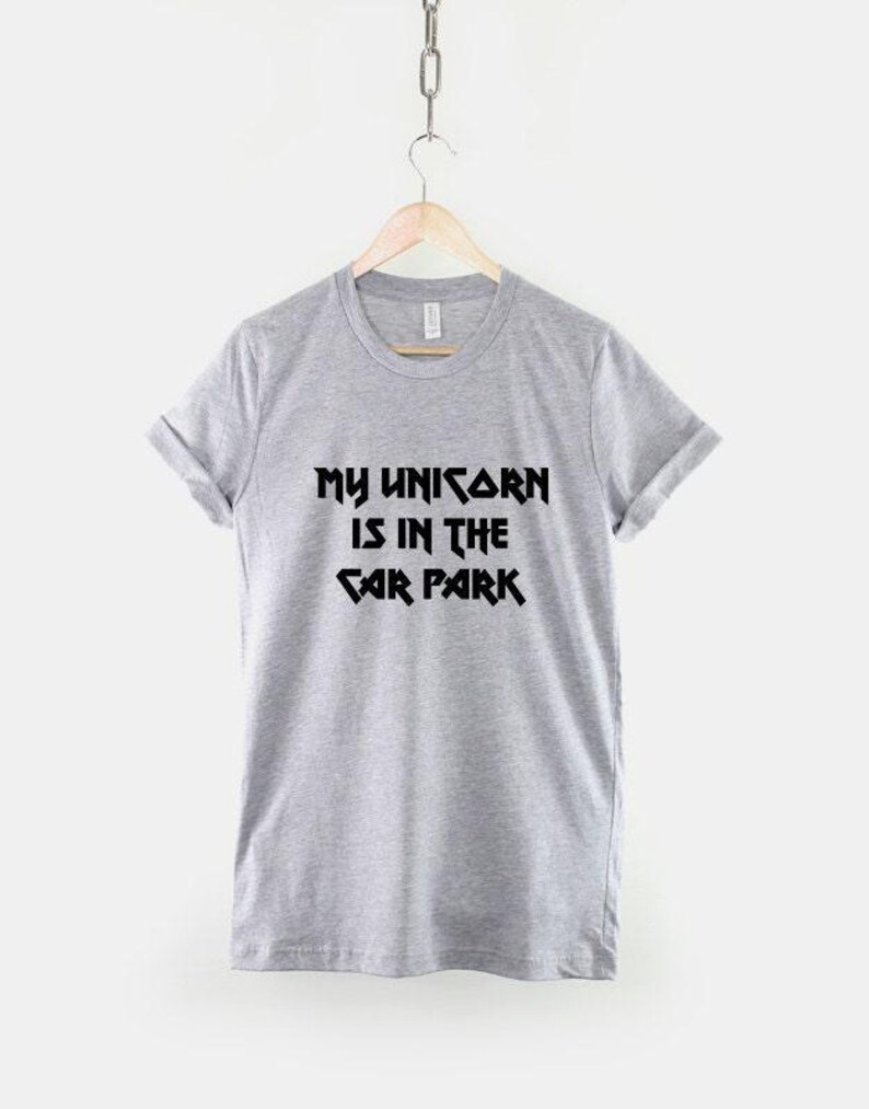 Unicorn Heavy Metal T-Shirt: Fantasy Rock Graphic Tee, Cotton Blend, Soft Fit image 3