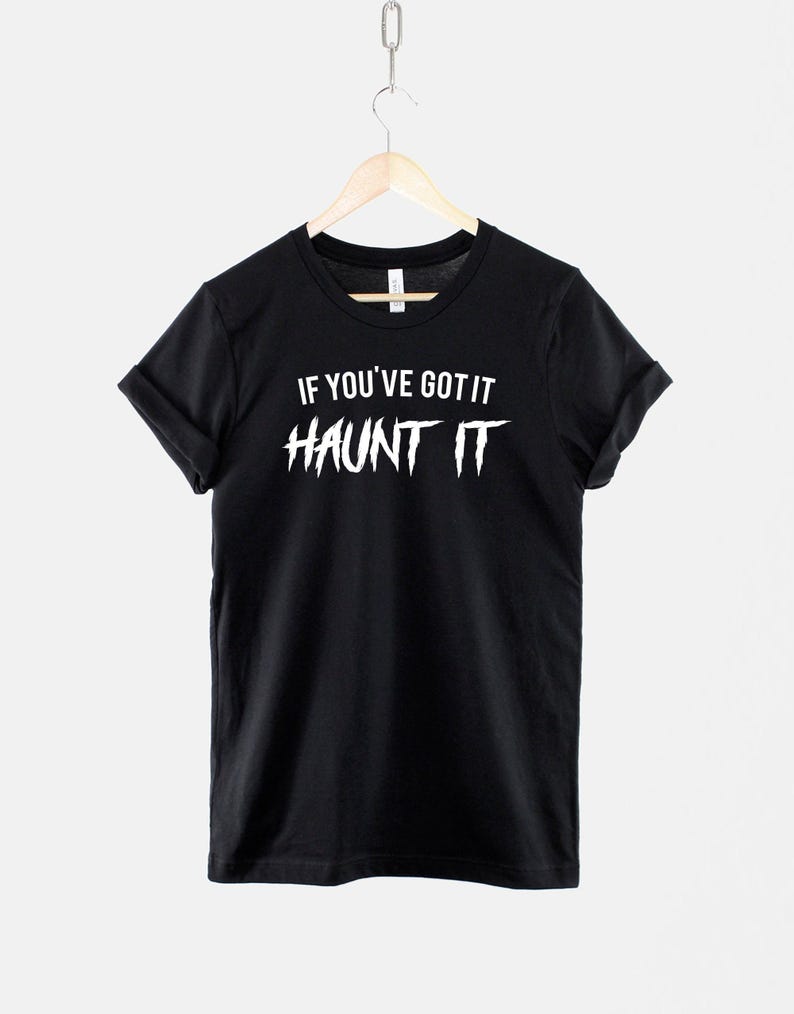 Kids Halloween Ghost Shirt, Cute Spooky T Shirt for Boys Girls, Trick or Treat Graphic Tee, Halloween Party Outfit image 1